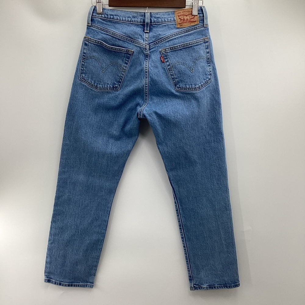 Levi's 501 Button Fly Light Blue Cropped Jeans - Picture 2 of 11